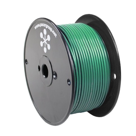 Pacer Group Primary Wire, Marine, 12 AWG, Copper, Green, PVC Jacket, Stranded WUL12GN-250